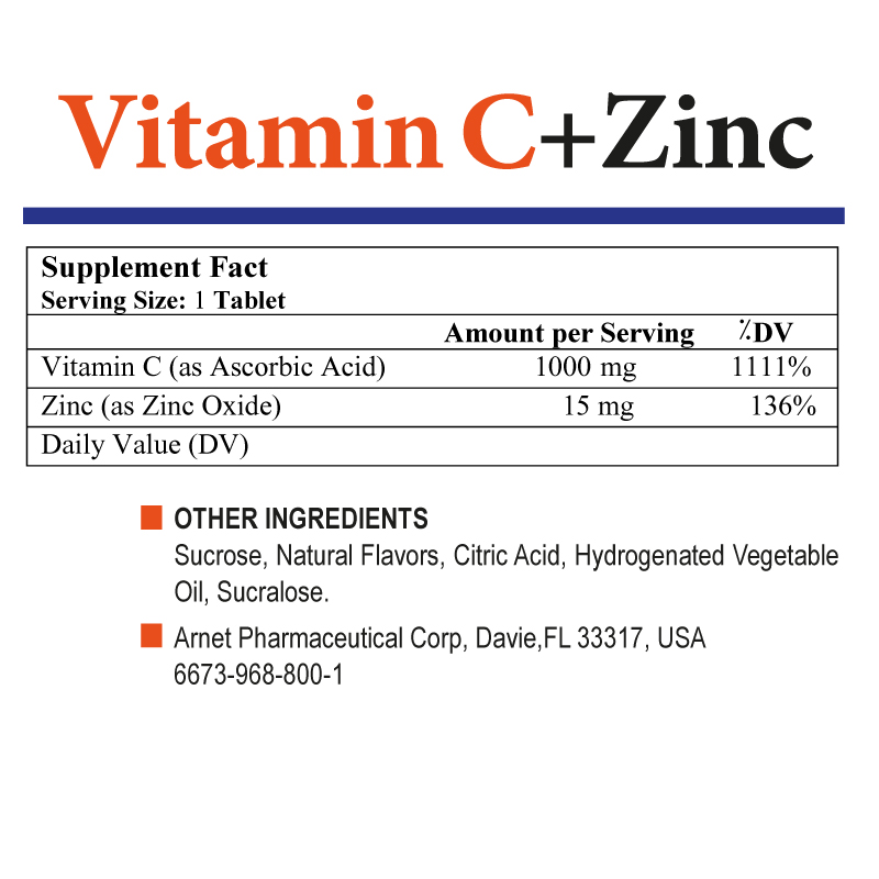 Vitamin C+Zinc facts