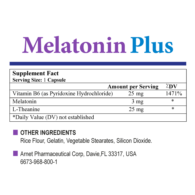 Melatonin Plus facts