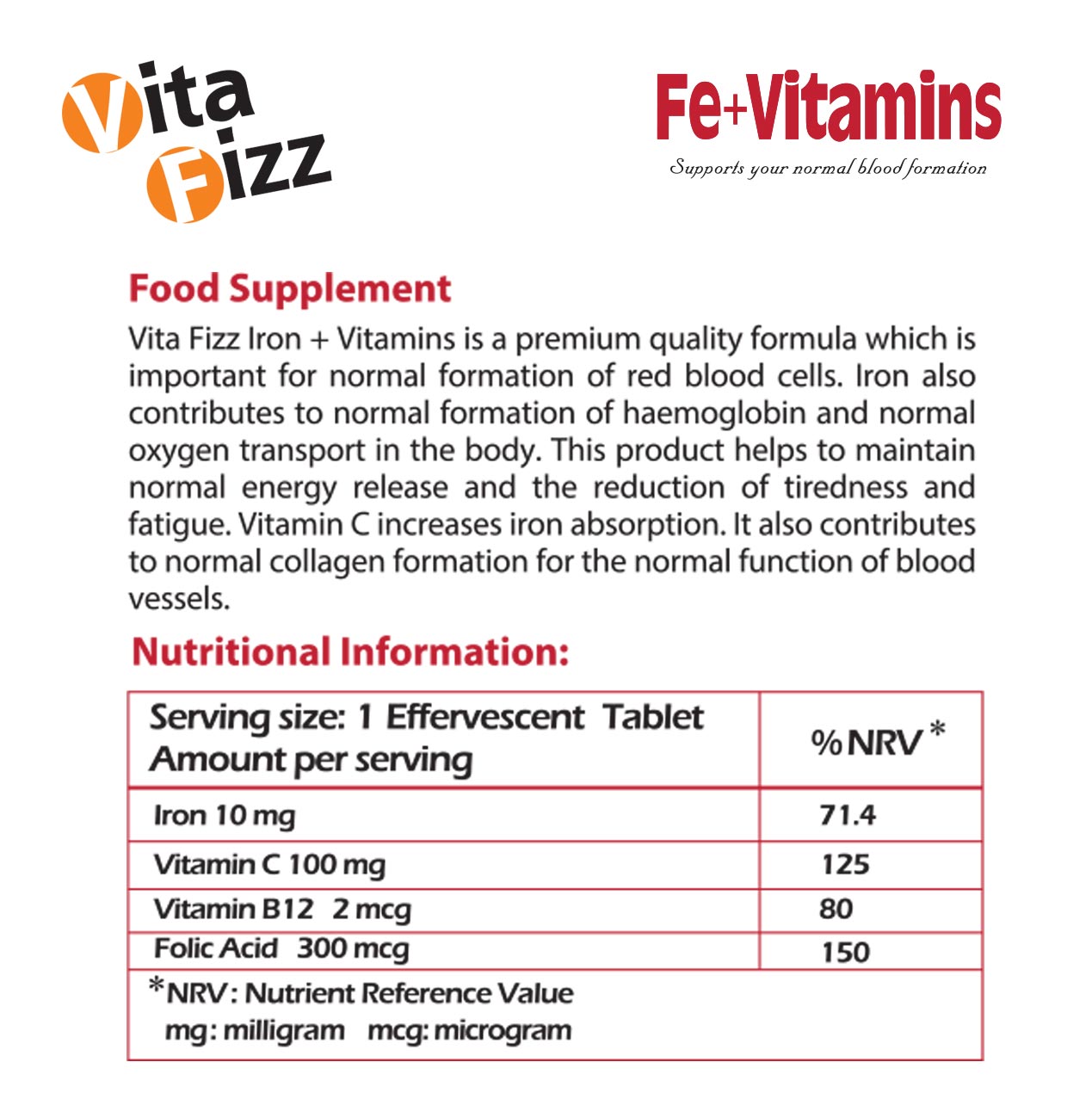 Fe+Vitamins facts
