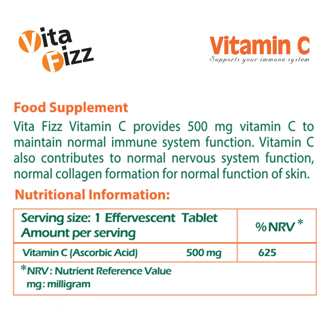 Vitamin C 500mg facts