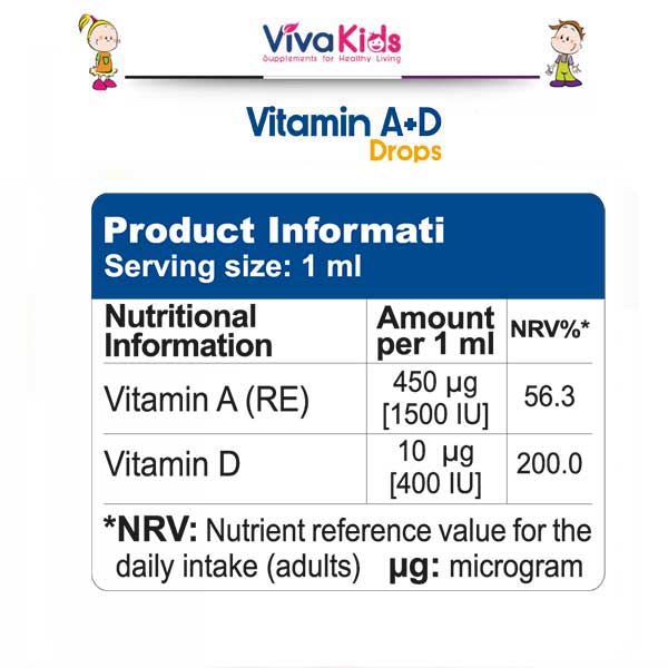 Vitamin A+D Drops facts